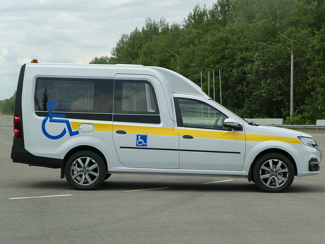 Автомобиль для перевозки инвалидов на базе Lada Largus Куб / Kub